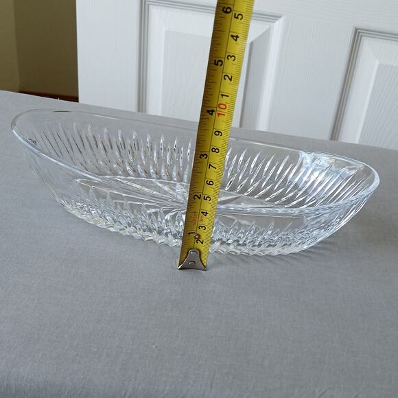 Princess House Royal Highlights Lead Crystal Oval Serving Dish 821 vintage 90s - Picture 9 of 9